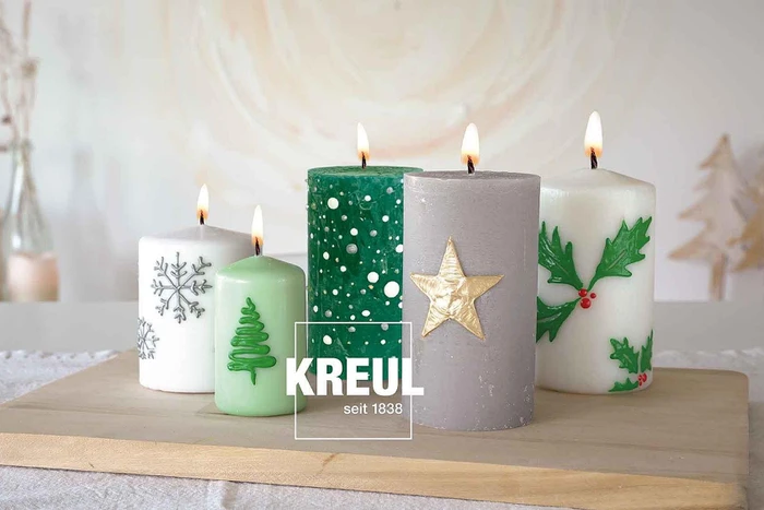 Kreul Candle Pen Kerzenmalfarbe Winter Love, 6 Farben, 29ml, 6er-Set