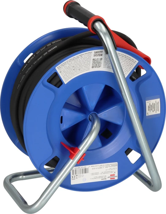 Brennenstuhl Garant CEE 1 Kabeltrommel, CEE 400V/16A auf 2x Schuko + 1x CEE 400V/16A, 30m, IP44, H07RN-F 5G1,5