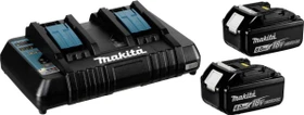 Makita Akku-Power Kit Starterset 18V, 6.0Ah, Li-Ionen, 2 Akkus [12.0Ah] [216Wh]