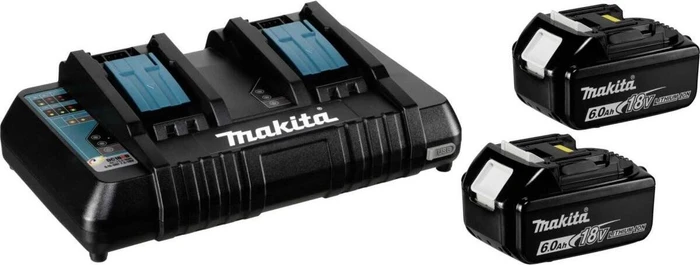 Makita Akku-Power Kit Starterset 18V, 6.0Ah, Li-Ionen, 2 Akkus [12.0Ah] [216Wh]