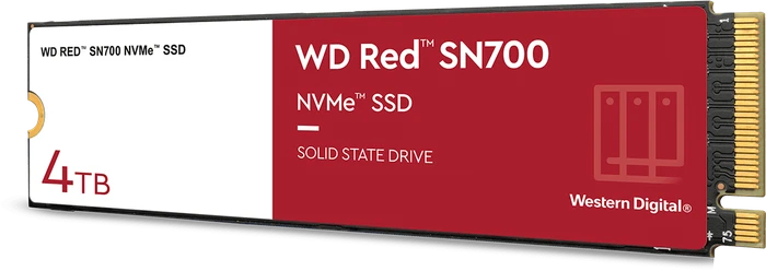 Western Digital Red SN700 NVMe NAS SSD - 0.7DWPD 4TB, M.2 2280 / M-Key / PCIe 3.0 x4
