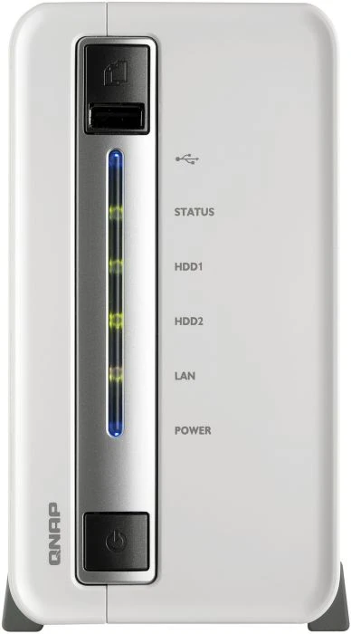 QNAP Turbo Station TS-212P, 512MB RAM, 1x RJ-45 1000Base-T, 2x USB-A 3.0