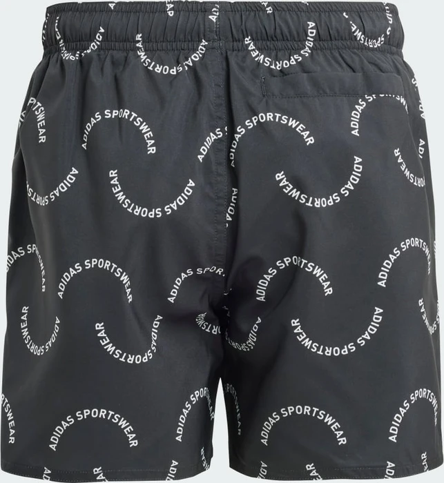adidas Sportswear Wave Print CLX Badeshorts black/off white (Junior)