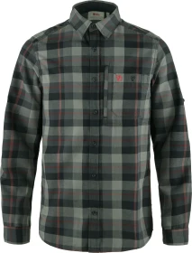 Fjällräven Fjällglim Hemd langarm schwarz/grau (Herren)