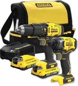 Stanley SFMCK465D2S FatMax Akku-Maschinenset inkl. Tasche + 2 Akkus 2.0Ah