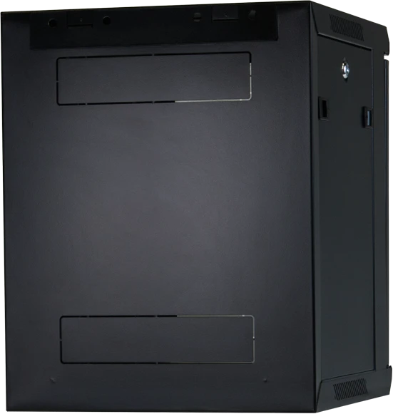 Rockstable 10" Wandschrank 9HE, Sicherheitsglastür, IP2X, schwarz, 450mm tief