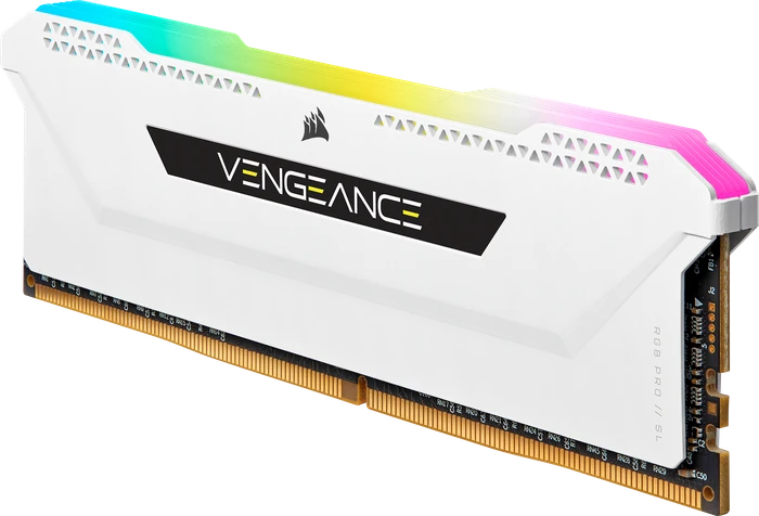Corsair Vengeance RGB PRO SL weiß UDIMM 64GB Kit, DDR4-3200, CL16-20-20-38