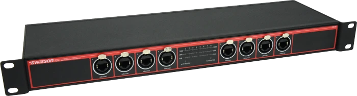 Swisson XES-8G Rackmount Gigabit Switch, 8x RJ-45 Neutrik etherCON