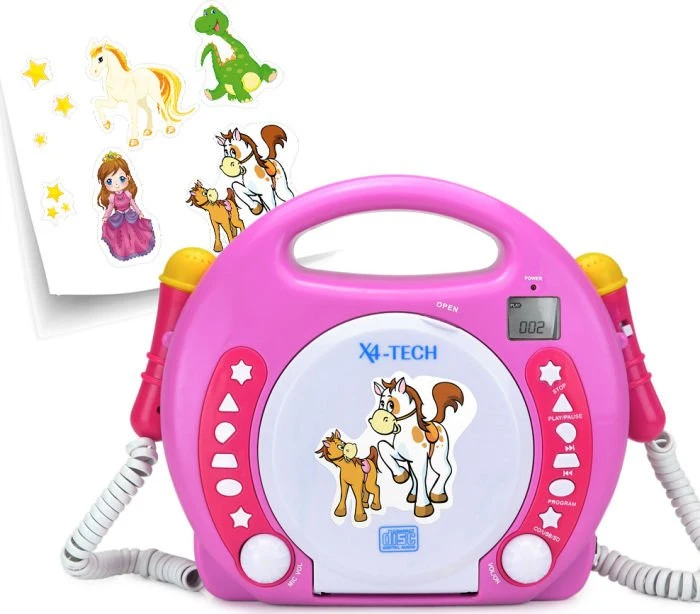 X4-Tech Bobby Joey CD/SD/USB pink