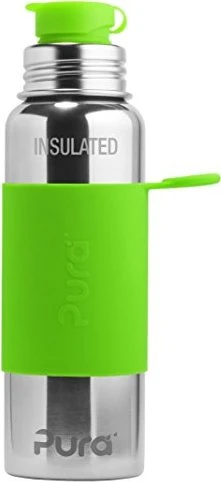 Pura Kiki Iso Trinkflasche 600ml grün