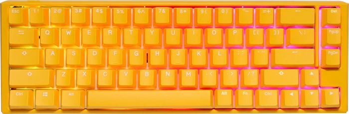 Ducky One 3 Yellow SF PBT, LEDs RGB, MX SILENT RGB RED, USB, US