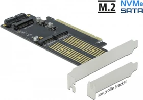 DeLOCK PCIe -> M.2 PCIe, SATA -> M.2 SATA, SATA -> mSATA (90486)