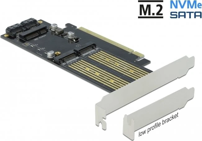DeLOCK PCIe -> M.2 PCIe, SATA -> M.2 SATA, SATA -> mSATA