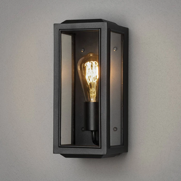 Konstsmide Carpi 15cm Wandleuchte 1-flammig schwarz