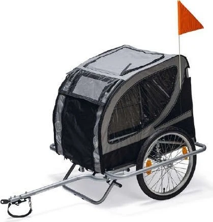 Karlie Doggy Liner Paris De Luxe Teflon Fahrradanhänger schwarz/grau (1030655)