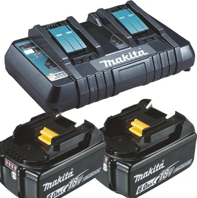 Makita Starterset 18V, 6.0Ah, Li-Ionen, 2 Akkus [12.0Ah] [216Wh]