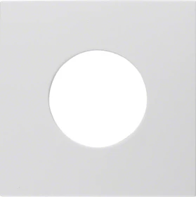 Berker Zentralstück für Drucktaster/Lichtsignal E10, polarweiß glänzend