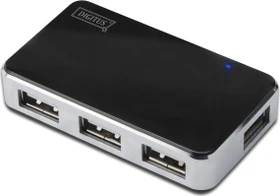Digitus USB-Hub, 4x USB-A 2.0, USB 2.0 Mini-B [Buchse] (DA-70220)
