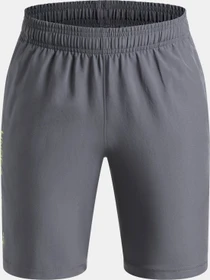 Under Armour Tech Woven Wordmark Hose kurz castlerock/green citrine (Junior)