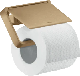 Hansgrohe AXOR Universal Softsquare Toilettenpapierhalter mit Deckel brushed bronze