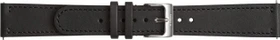 Nokia Ersatzarmband Leder für Steel HR 36mm schwarz