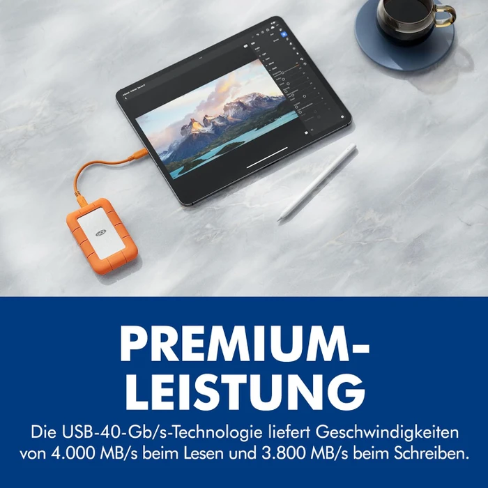 LaCie Rugged SSD4, 1TB, Thunderbolt 4 / USB4