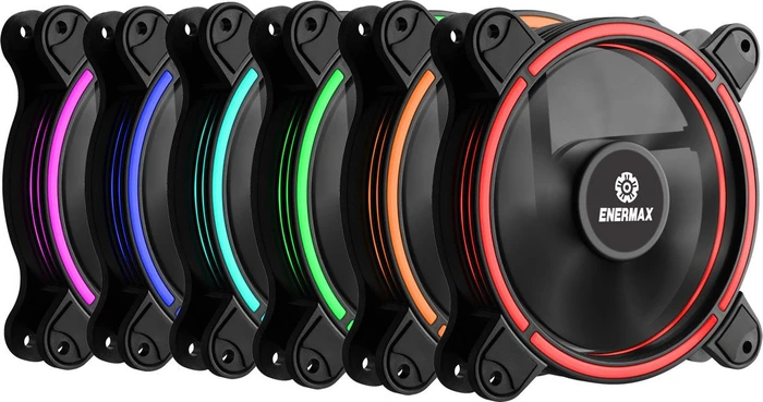 Enermax T.B.RGB, LED-Steuerung, Fernbedienung, 120mm, 6er-Pack