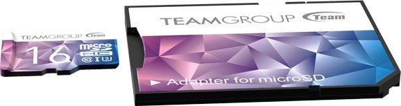 TeamGroup Color Card II purple/blue R90/W45 16GB Kit, UHS-I U3, Class 10