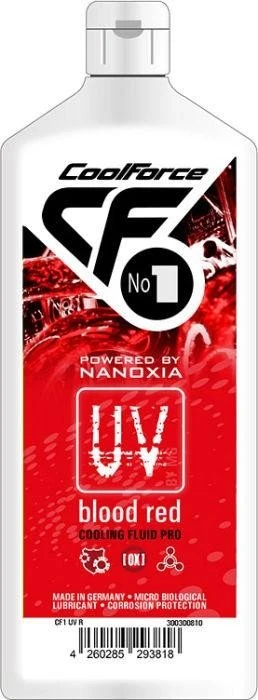 Nanoxia CoolForce CF1 Cooling Fluid Pro, Kühlflüssigkeit, 1000ml, UV blood red