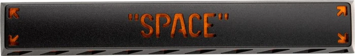 Zomoplus Keycap SPACE, Aluminium, orange/schwarz, 1 Taste