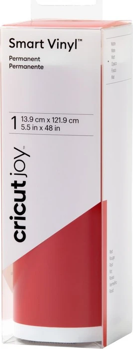 Cricut Joy Vinylfolie permanent rot, 13.9x122cm