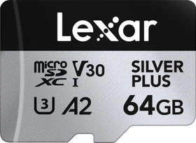Lexar Professional SILVER PLUS R205/W100 64GB Kit, UHS-I U3, A2, Class 10