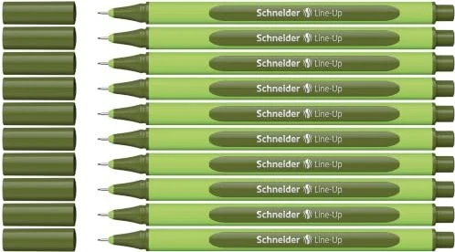Schneider Line-Up Tintenroller (Mine) olive green, 10er-Pack