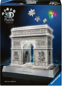 Ravensburger Puzzle 3D Puzzle Iconics Triumphbogen Paris - mit Licht