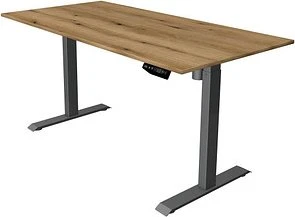 Kerkmann Move 1 elektrisch höhenverstellbarer Sitz-Steh-Schreibtisch 160x80cm Eiche/anthrazit