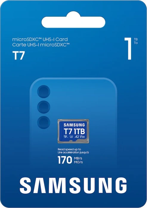 Samsung T7 R170 1TB, UHS-I U3, A2, Class 10