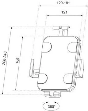 Neomounts Wandhalterung, Tablet-Halterung 7.9-11", weiß