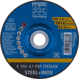 Pferd E 150-4.1 PSF STEELOX Schleifscheibe, 150x4.1x22.23mm, 10 Stück