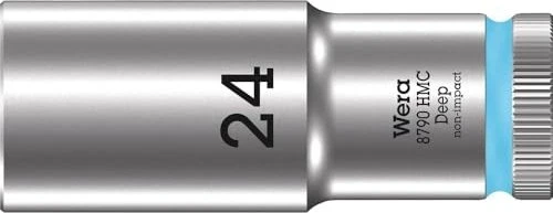Wera 8790 HMC Deep Außensechskant Steckschlüssel 1/2", 24x83mm
