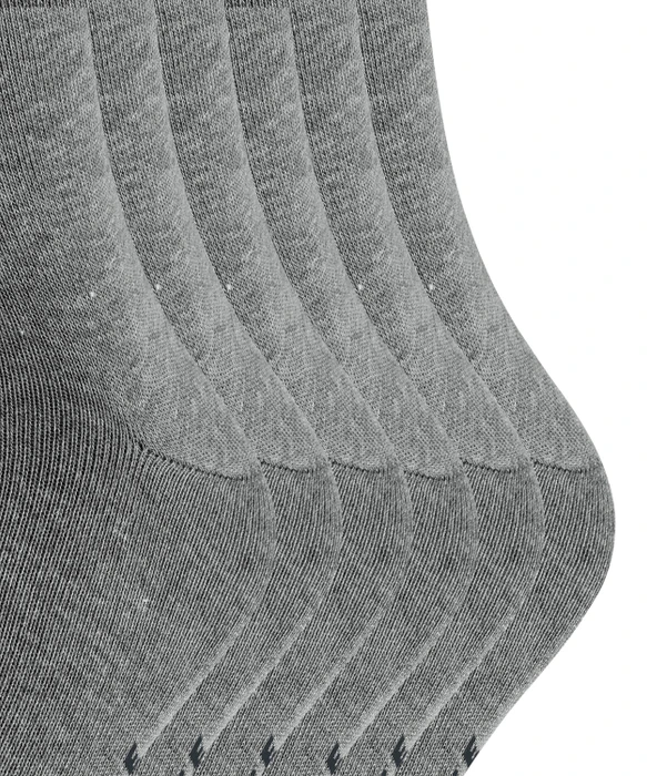 Falke Happy Socken light greymel., 6 Paare (Herren)