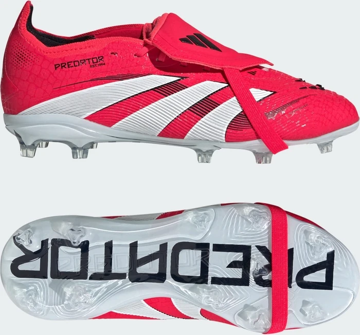 adidas Predator Elite Fold-Over Tongue FG lucid red/cloud white/core black (Junior)