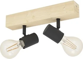 Eglo Townshend 3 Spot 2-flammig braun/schwarz