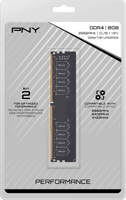 PNY Performance UDIMM 8GB, DDR4-2666, CL19