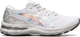 Asics Gel-Nimbus 23 Platinum glacier grey/white (Damen)
