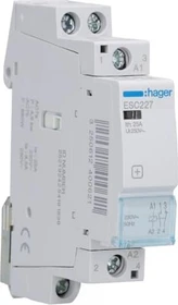 Hager Installationsschütz 25A 1 Schließer + 1 Öffner 230V