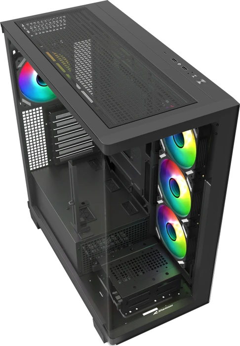 Sharkoon Elite Shark CA500, schwarz, Glasfenster