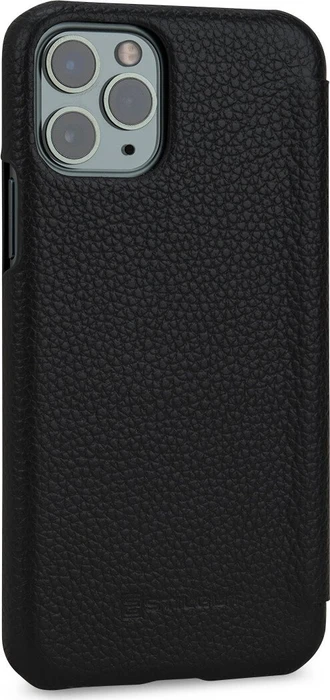 Stilgut Book Type Leather Case für Apple iPhone 11 Pro schwarz