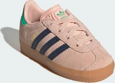 adidas Gazelle Comfort Closure Elastic Laces blush pink/night indigo/hi-res green (Junior)