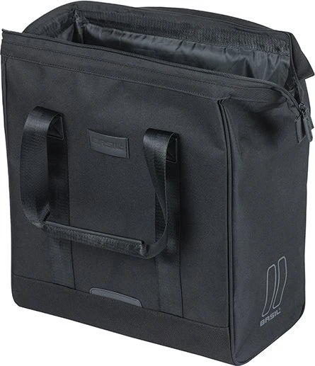 Basil Grand Shopper MIK Hooks Gepäcktasche schwarz