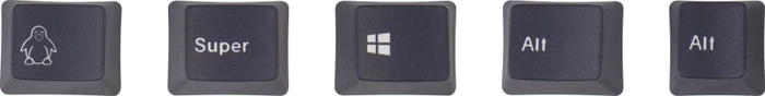 Keychron OEM Dye-Sub Keycap-Set Bluish Black White - Version B, Kunststoff (PBT), Bluish Black White, weiß/schwarz/blau, 114 Tasten, ANSI-US
